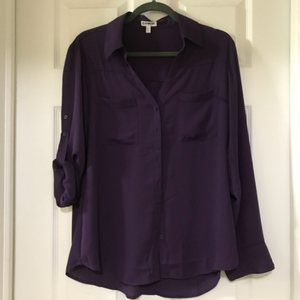 NWOT Express Purple Blouse